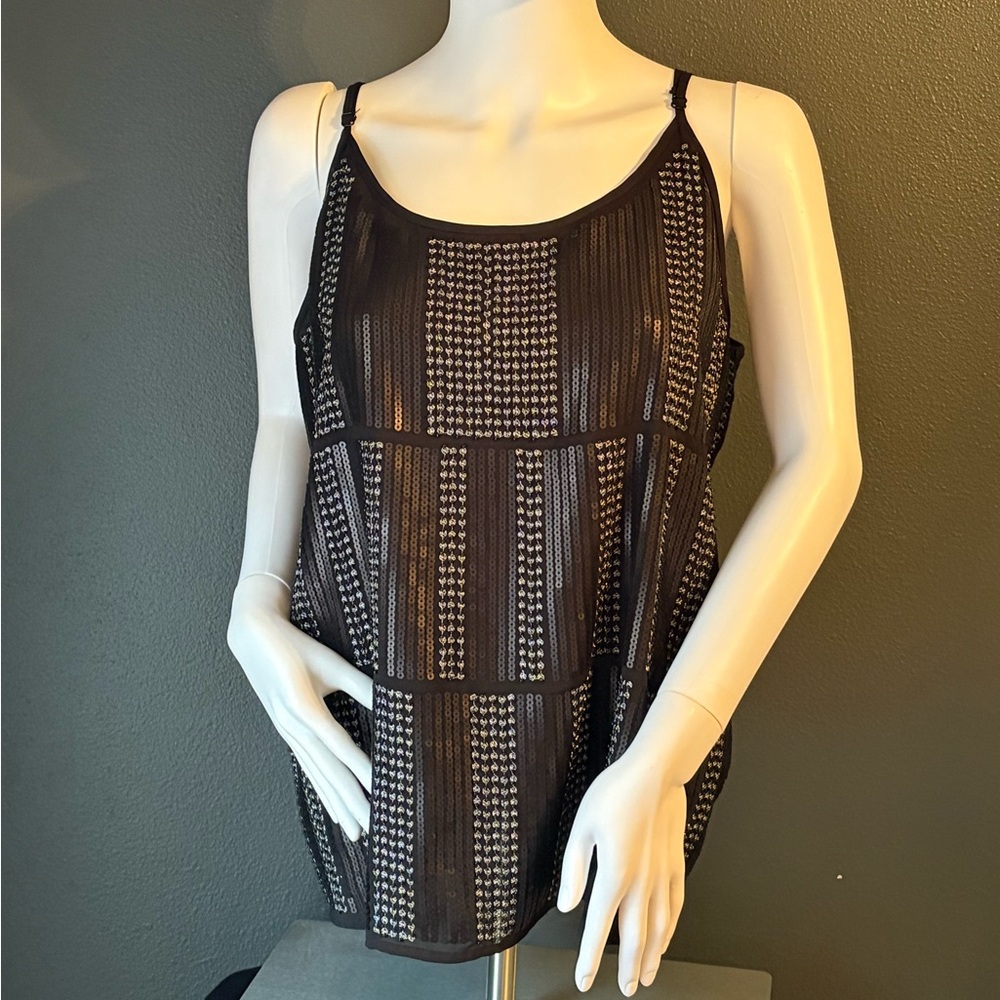 Maurice’s Black Sequence Sleeveless Women Tank
's Top